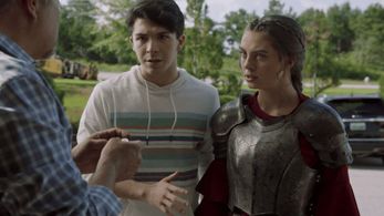 Caitlin Carmichael and Sloane Morgan Siegel in Dwight in Shining Armor: A Bone To Pick (2020)