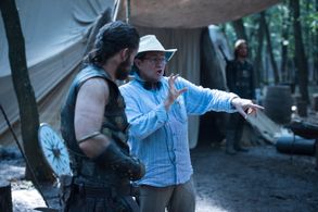 Jon East directing Mark Rowley on THE LAST KINGDOM (2017)