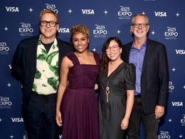 Chris Buck, Alan Tudyk, Fawn Veerasunthorn, and Ariana DeBose at an event for Wish (2023)