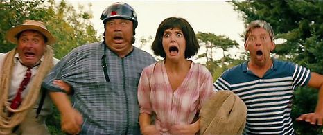 Nikolay Dobrynin, Sergey Stepanchenko, Semyon Strugachyov, and Anastasiya Zadorozhnaya in Kidnapping, Caucasian Style (2