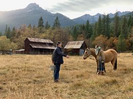 Director P.J. Palmer on location for NORTH STAR