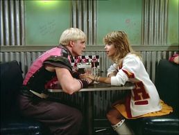 Pia Zadora and Tom Nolan in Voyage of the Rock Aliens (1984)