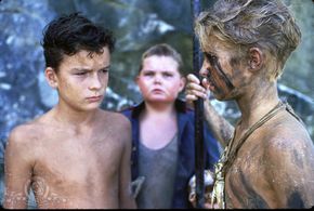 Balthazar Getty, Chris Furrh, and Danuel Pipoly in Lord of the Flies (1990)