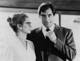 Timothy Dalton and Caroline Bliss in The Living Daylights (1987)