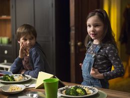 Zachary Unger and Alexa Swinton in Billions (2016)