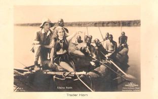 Harry Carey, Edwina Booth, and Mutia Omoolu in Trader Horn (1931)