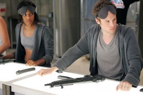 Ashton Holmes and Tiffany Hines in Nikita (2010)