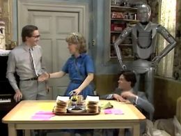 Patrick Doyle, Sandi Toksvig, and Nick Staverson in No 73 (1982)