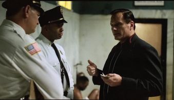 Still from Green Book right to left (Viggo Mortensen, Mahershala Ali, Brian Distance, Daniel Greene)