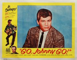 Alan Freed and Ritchie Valens in Go, Johnny, Go! (1959)