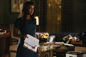 Aja Naomi King and Katie Findlay in How to Get Away with Murder (2014)
