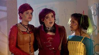 Jaimee Kaire-Gataulu, Antonia Prebble, and Victoria Spence in The Tribe (1999)