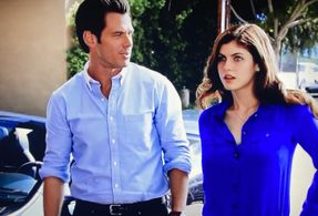 Still of Josh Casaubon and Alexandra Daddario - 