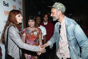 Taika Waititi, Devery Jacobs, Stéphane Bak, Michaela Kurimsky, and Ahmed Malek at an event for IMDb at Toronto Internati