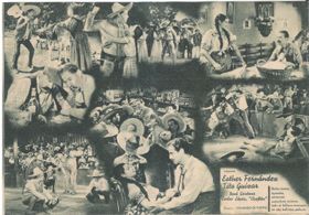 Lorenzo Barcelata, René Cardona, Esther Fernández, Tito Guízar, Carlos López, Manuel Noriega, and Emma Roldán in Out on 