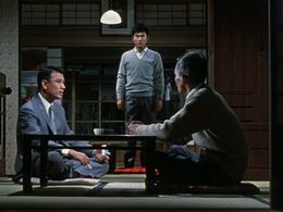 Shin'ichirô Mikami, Chishû Ryû, and Keiji Sada in An Autumn Afternoon (1962)