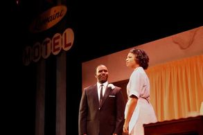 Ronald L. Conner portrays Martin Luther King Jr. in Katori Hall's The Mountaintop
