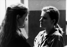 Jutta Lampe and Barbara Sukowa in Marianne & Juliane (1981)