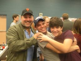 with Frank Wildhorn & Jeremy Jordan while performing in Bonnie & Clyde The Musical