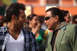 Mithun Chakraborty and Mimoh Chakraborty in Rocky (2013)