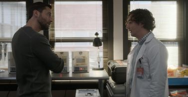 Ryan Eggold and Paul Skye Lehrman in New Amsterdam (2018)