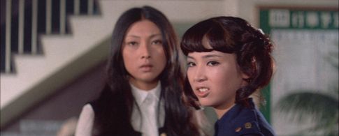 Meiko Kaji and Yuki Arikawa in Stray Cat Rock: Sex Hunter (1970)