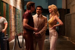 Dan Stevens, Nicola Peltz Beckham, and Kumail Nanjiani in Welcome to Chippendales (2022)