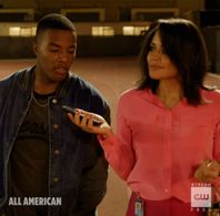 Amaris Davidson with Daniel Ezra on All American