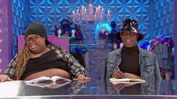 Reginald Steele and Benni Miller in Canada's Drag Race: Canada vs the World: Comedy Queens (2022)