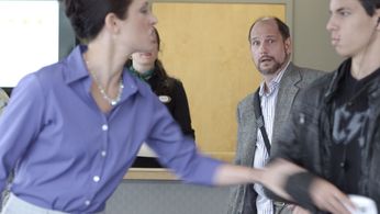 Caroline Avery Granger, Robert Maniscalco, and Dylan Bremner in 