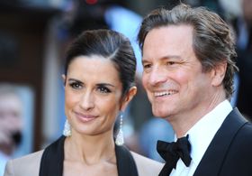Colin Firth and Livia Giuggioli