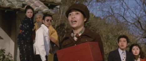 Masaaki Daimon, Masao Imafuku, Bellbella Lin, Hiromi Matsushita, and Reiko Tajima in Godzilla vs. Mechagodzilla (1974)