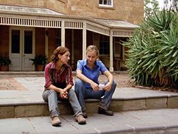 Michala Banas and Abi Tucker in McLeod's Daughters (2001)