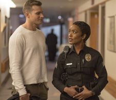 Angela Bassett and Oliver Stark in 9-1-1 (2018)