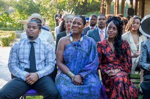 Michael Hyatt, Devyn A. Tyler, Quincy Chad, and Isaiah John in Snowfall: Celebration (2022)