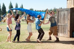 Aimee Teegarden, Jonathan Keltz, Yin Chang, Janelle Ortiz, and Joe Adler in Prom (2011)