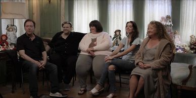 Charles Band, William Butler, Marilyn Bass, Lynne Acton McPherson, and Libbie Higgins in VideoZone (1989)