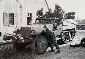 On the set of Band of Brothers