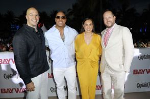 Beau Flynn, Dwayne Johnson, Hiram Garcia, and Dany Garcia