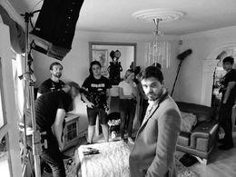 A Light Through Coloured Glass BTS shot