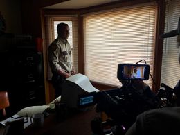 Henry Bazemore Jr. on location - Miner's Mountain