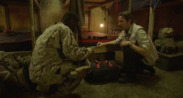 Still of Darron Meyer as Hollis in Alien Outpost