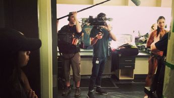 Filming with VICE Media.