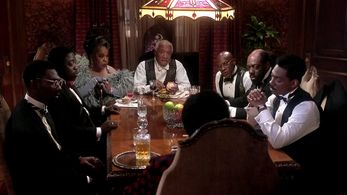 Eddie Murphy, Della Reese, Redd Foxx, Robin Harris, Charlie Murphy, and Uncle Ray Murphy in Harlem Nights (1989)