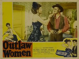 Richard Avonde, Jacqueline Fontaine, Richard Rober, and Marie Windsor in Outlaw Women (1952)