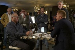 Jesse Tyler Ferguson, James Alan Hensz, Christopher Lloyd, Ed O'Neill, and Abraham Higginbotham in Modern Family (2009)