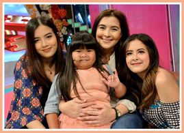 Bing Loyzaga, Alyssa Gibbs, Ryzza Mae Dizon, and Gabby Gibbs in The Ryzza Mae Show (2013)
