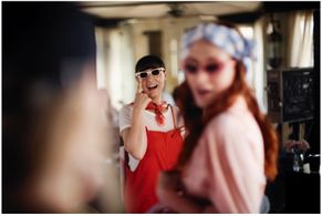 Roxy Shabestari on the set of 100%