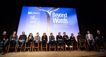 Writers Guild Awards-nommed screenwriters onstage at Beyond Words 2019