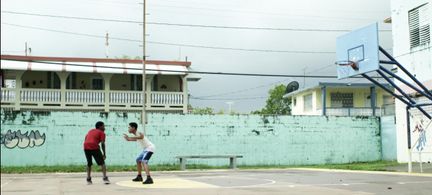 Kamahl Naiqui and Kelvin Harrison Jr. in StartUp (2016)